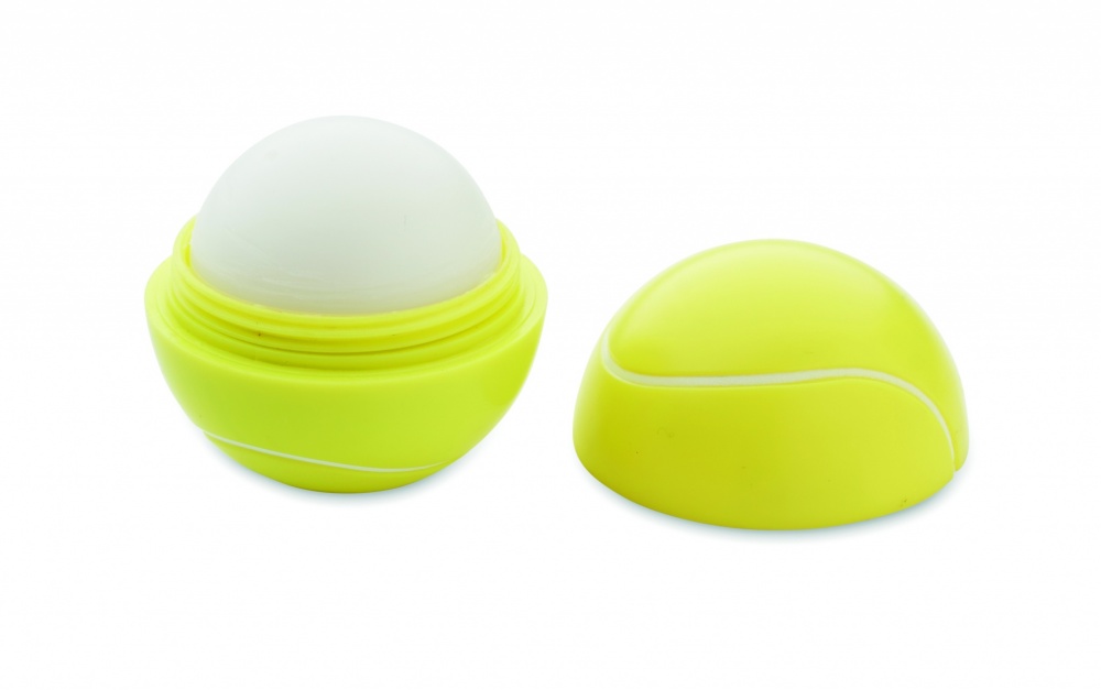 Logo trade promotional products image of: Lip balm in tennis ball shape