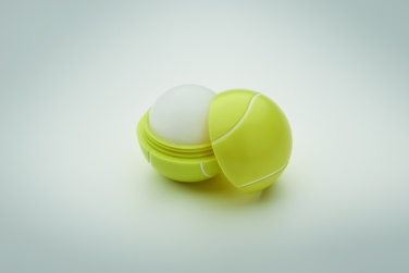 Logo trade promotional products image of: Lip balm in tennis ball shape