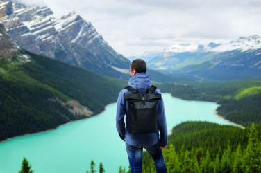 Logotrade promotional products photo of: Laptop PU Rolltop backpack