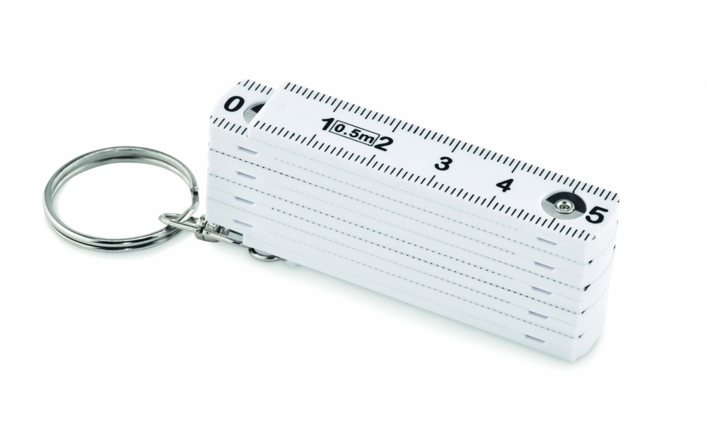 Logo trade business gift photo of: Carpenters ruler key ring 50cm Kotka
