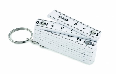 Logotrade promotional giveaway picture of: Carpenters ruler key ring 50cm Kotka