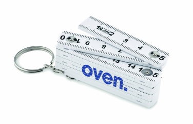Logotrade promotional merchandise picture of: Carpenters ruler key ring 50cm Kotka