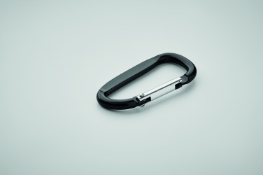 Logo trade promotional products image of: Carabiner clip in aluminium.
