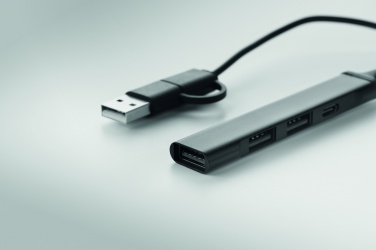 Logotrade promotional merchandise picture of: USB 4 port hub 19 cm