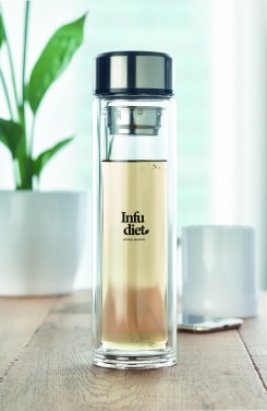 Logo trade promotional gifts picture of: Bottle with touch thermometer