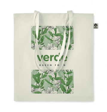 Logo trade promotional gift photo of: Organic cotton shopping bag