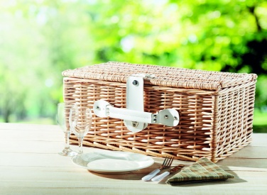 Logotrade promotional product image of: Wicker picnic basket 2 people