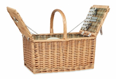 Logotrade promotional items photo of: Wicker picnic basket 4 people