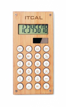 Logotrade promotional giveaway image of: 8 digit bamboo calculator