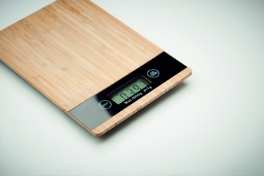 Logotrade promotional gift image of: Bamboo digital kitchen scales