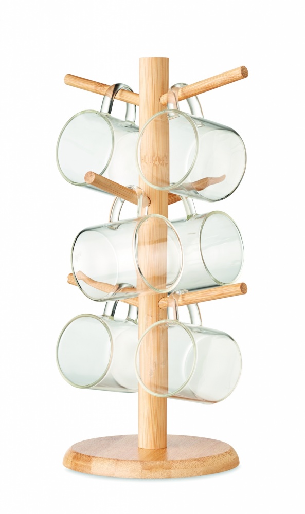 Logo trade promotional product photo of: Bamboo cup set holder