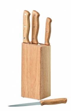 Logotrade promotional item picture of: 5 piece knife set in base