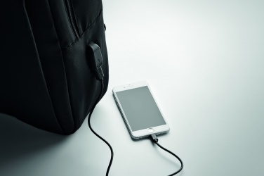 Logo trade promotional giveaways picture of: Laptop backpack in 300D RPET