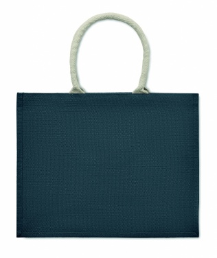 Logo trade promotional merchandise picture of: Jute bag with cotton handle