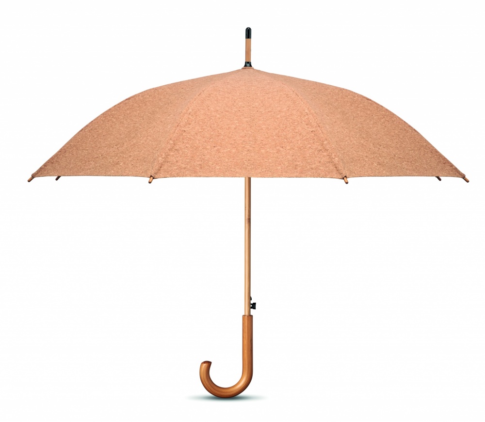 Logo trade advertising product photo of: 25 inch cork umbrella