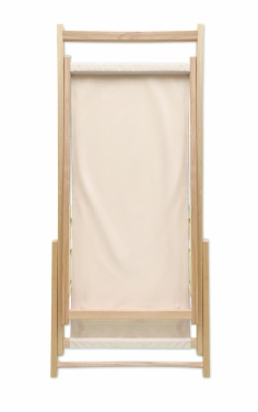 Logo trade promotional giveaway photo of: Beach chair in wood