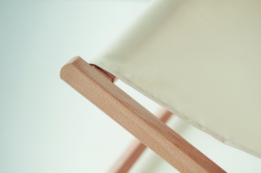 Logo trade corporate gift photo of: Beach chair in wood