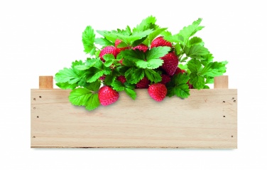Logotrade business gift image of: Strawberry kit in wooden crate