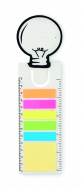 Logo trade promotional giveaway photo of: Seed paper bookmark w/memo pad