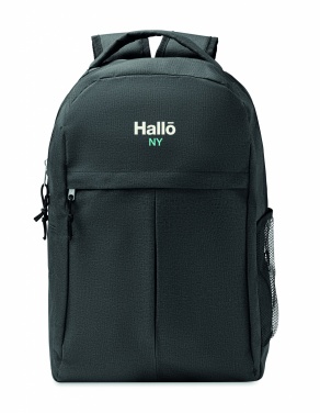 Logo trade promotional merchandise picture of: 600D RPET 2 tone backpack