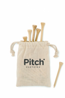 Logo trade advertising product photo of: 20 bamboo golf tees set