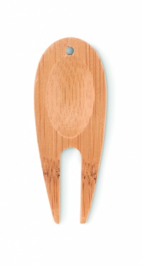 Logo trade business gifts image of: Bamboo golf divot tool