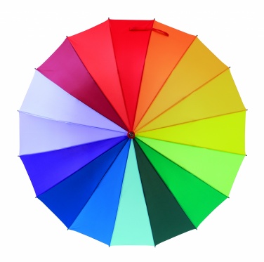 Logo trade promotional giveaways picture of: 27 inch rainbow umbrella