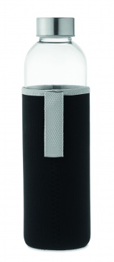 Logo trade promotional merchandise picture of: Glass bottle in pouch 750ml