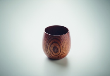 Logo trade promotional merchandise picture of: Oak wooden mug 250 ml