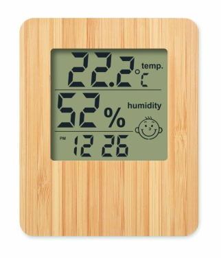 Logotrade corporate gift image of: Bamboo weather station