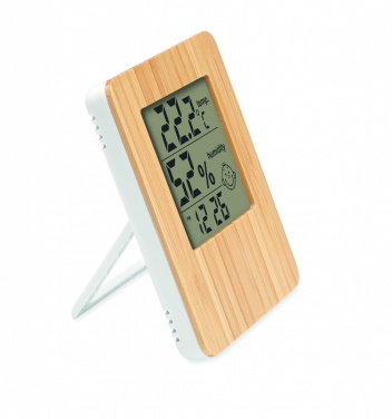 Logotrade promotional merchandise photo of: Bamboo weather station