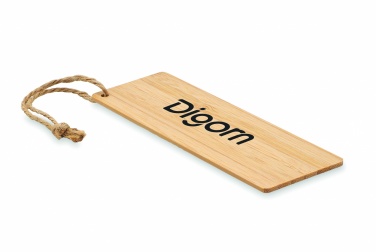 Logo trade promotional merchandise image of: Bamboo bookmark