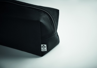 Logo trade corporate gifts picture of: Canvas cosmetic bag 220 gr/m²