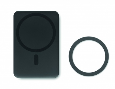 Logo trade promotional gift photo of: Magnetic wireless charger 15W powerbank 5000 mAh