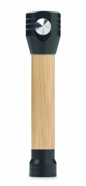 Logotrade advertising product image of: 3-in-1 bamboo flashlight with an emergency hammer and seatbelt cutter