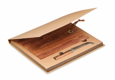 Logo trade promotional items picture of: Acacia wood cheese board set Hannover