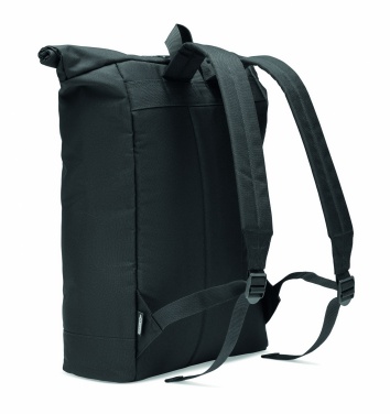 Logo trade promotional gift photo of: 600D RPET rolltop backpack