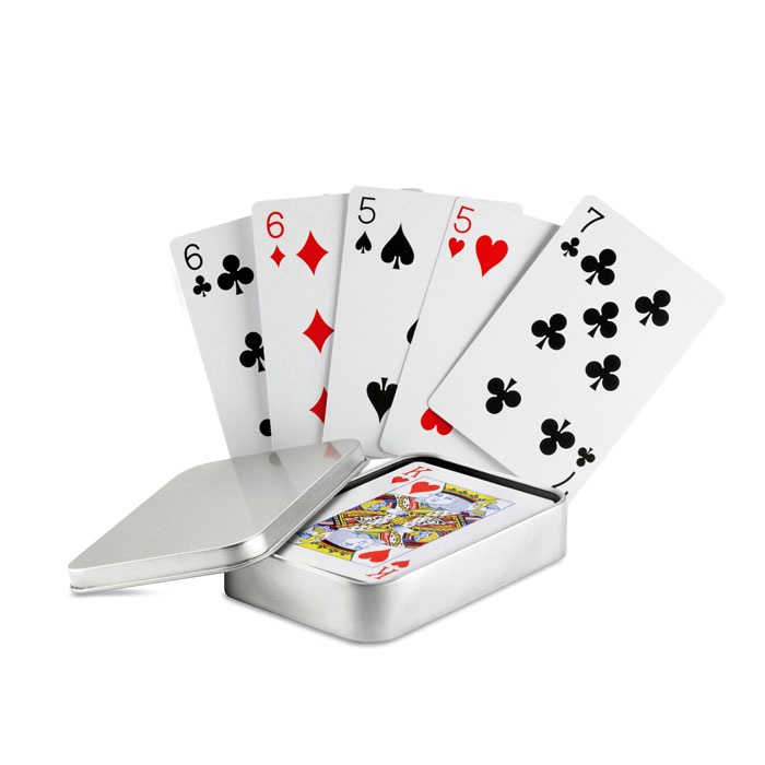 Logotrade advertising products photo of: Playing cards in tin box