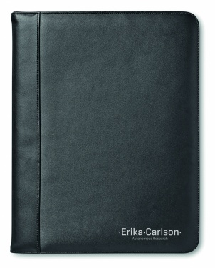 Logo trade advertising products picture of: A4 leather conference folder