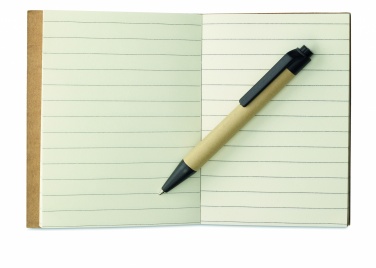 Logo trade promotional merchandise picture of: Recycled notebook with pen