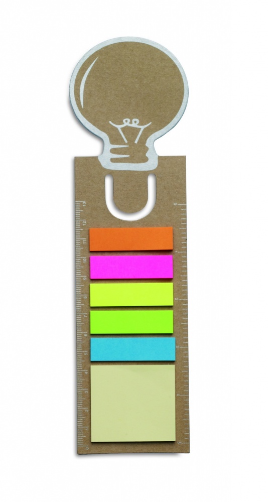 Logo trade promotional item photo of: Bookmark with sticky memo pad