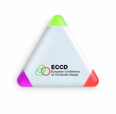 Logo trade promotional gifts image of: Triangular highlighter