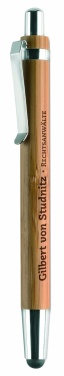 Logotrade promotional giveaways photo of: Ball pen in ABS and bamboo