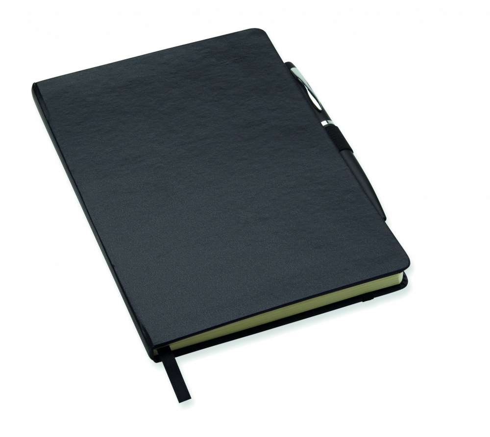 Logotrade promotional giveaways photo of: A5 notebook with pen 72 lined
