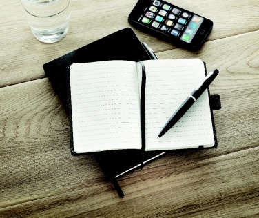 Logo trade promotional giveaways picture of: A5 notebook with pen 72 lined