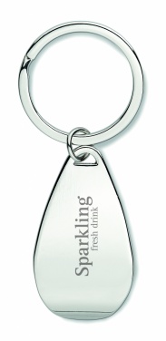 Logo trade advertising product photo of: Bottle opener key ring Tornio