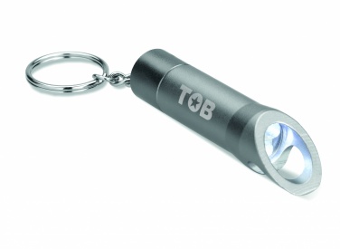 Logo trade promotional gifts image of: Metal torch key ring Ylivieska