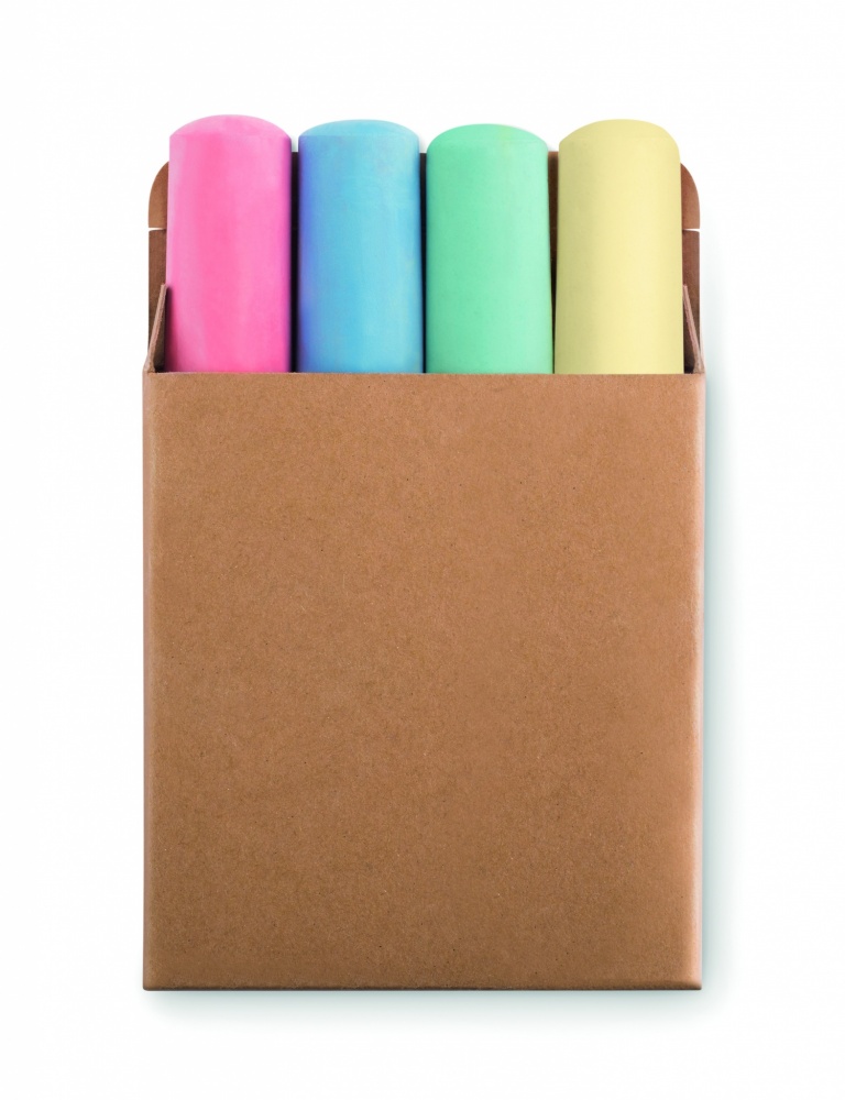 Logo trade promotional item photo of: 4 chalk sticks
