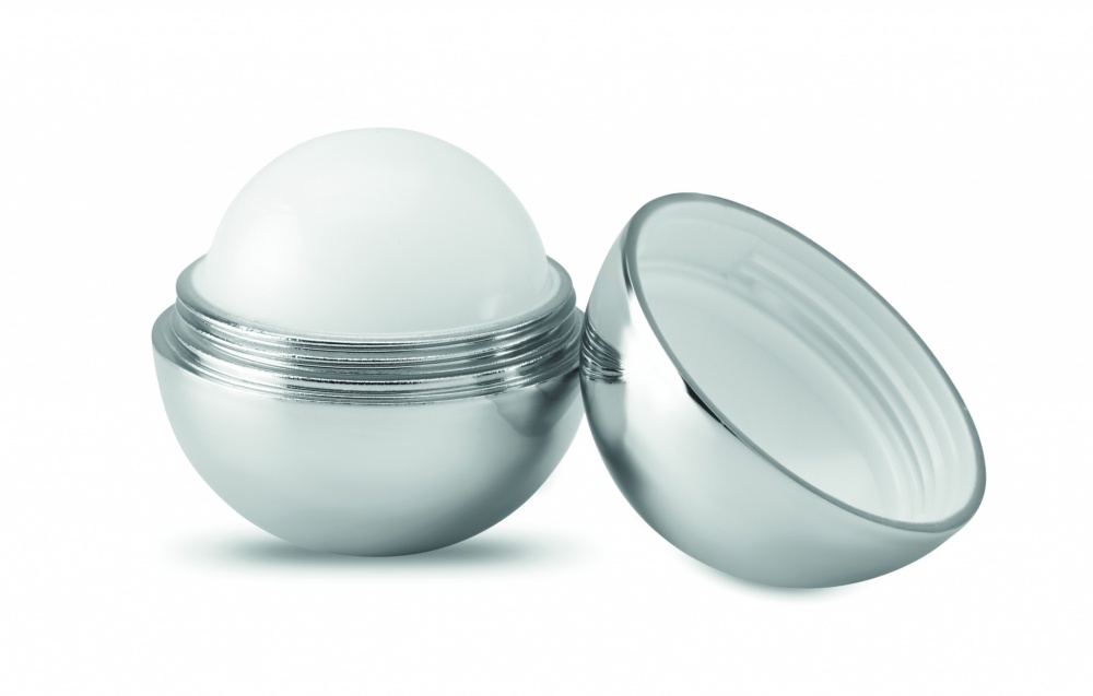 Logo trade promotional merchandise image of: Round lip balm UV finish