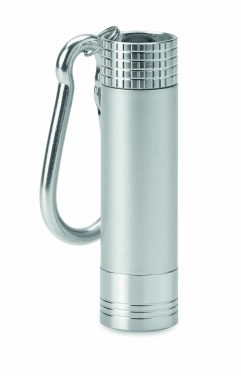 Logo trade business gifts image of: Aluminium/ABS LED key ring Aizkraukle